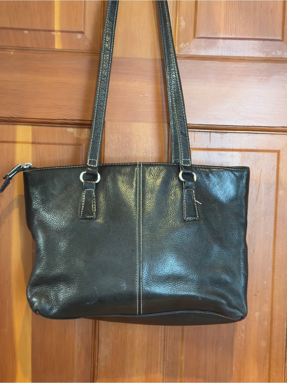 Fossil Black Leather Shoulder Bag